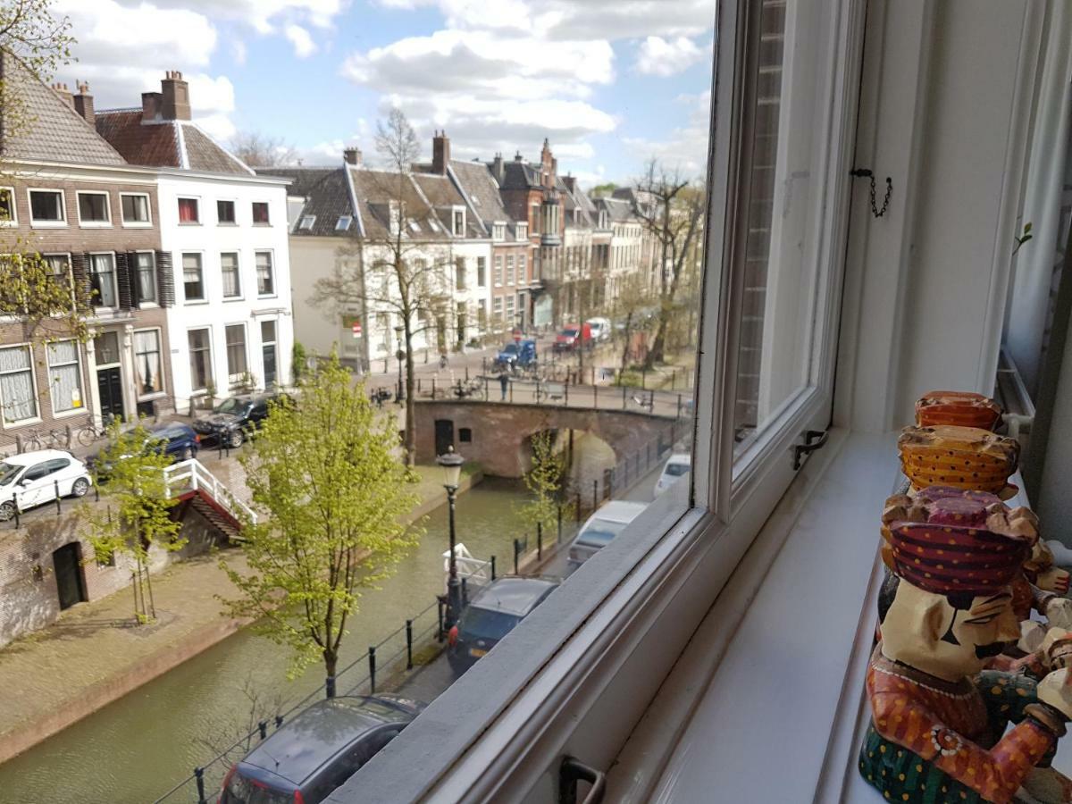 Large Historical Apartment & Canal Terrace Utrecht Eksteriør billede