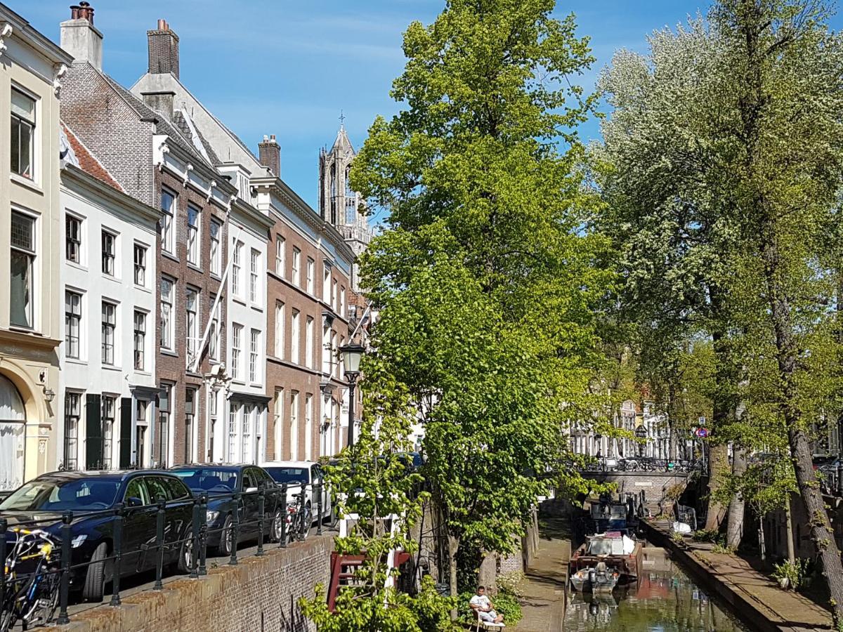 Large Historical Apartment & Canal Terrace Utrecht Eksteriør billede